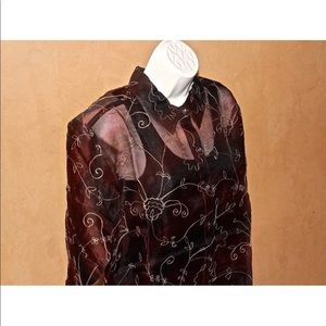Chico BYBLOS Vine Multi LS Silk Top Long Sleeve 3